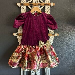 Vintage Bonnie Jean Holiday Dress Size 7 Girls